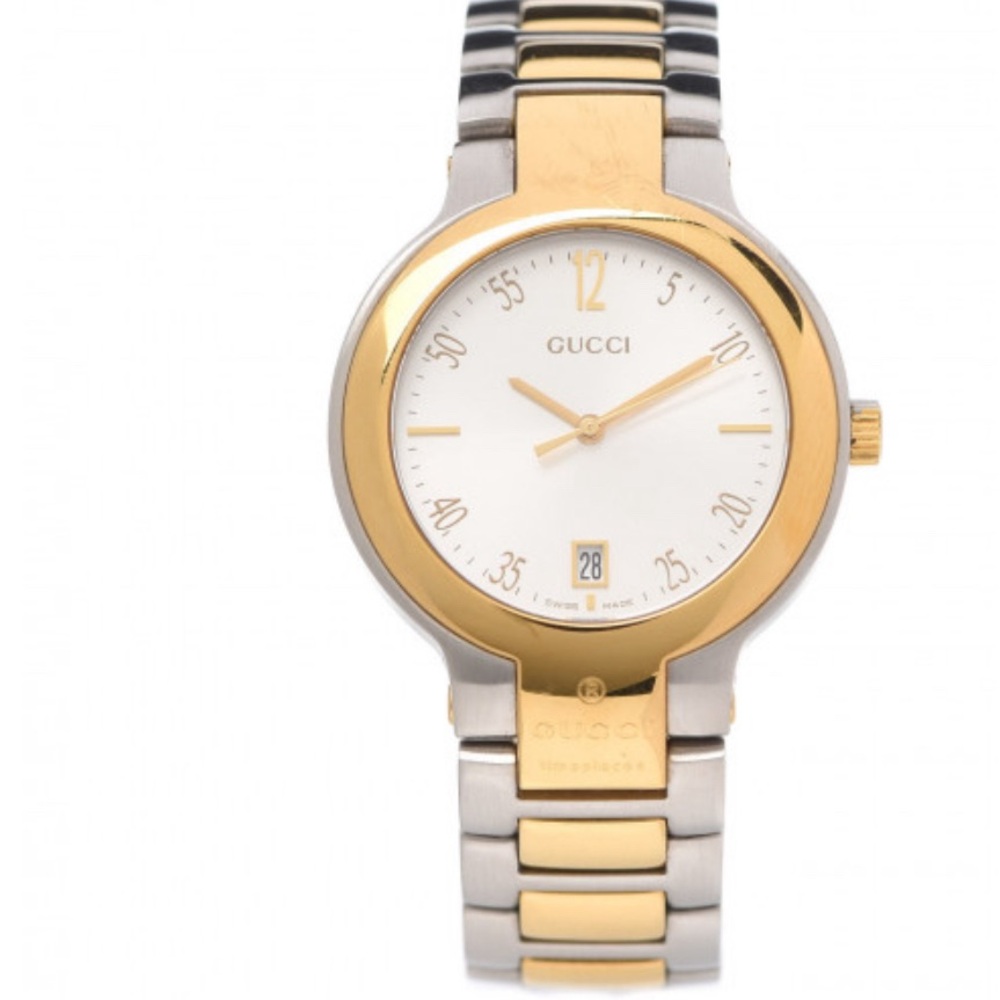 GUCCI SILVER AND GOLD WATCH